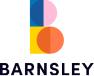 The barnsley logo is a colorful logo with a circle in the middle